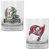 NFL Tampa Bay Buccaneers 14oz Rocks Glass 2 pc Set