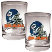 NFL Chicago Bears 14oz Rocks Glass 2 piece Set