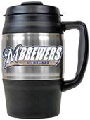 MLB Milwaukee Brewers Large Heavy Duty Travel Mug