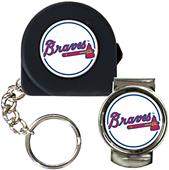 MLB Braves Tape Measure Key Chain & Money Clip