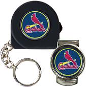 MLB Cardinals Tape Measure Key Chain & Money Clip