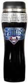 MLB Phillies Black Stainless Bling Travel Tumbler
