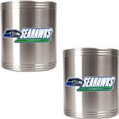NFL Seattle Seahawks Stainless Steel Can Holders