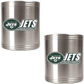 NFL New York Jets Stainless Steel Can Holders