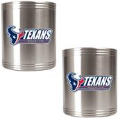 NFL Houston Texans Stainless Steel Can Holders