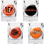 NFL Cincinnati Bengals 4pc Collector Shot Glasses