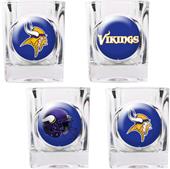 NFL Minnesota Vikings 4pc Collector Shot Glass Set