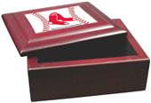 MLB Boston Red Sox Wood Gameball Keepsake Box