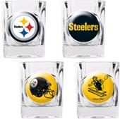 NFL Pittsburgh Steelers 4pc Collector Shot Glasses