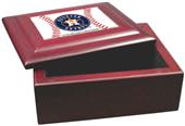 MLB Houston Astros Wood Gameball Keepsake Box