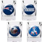 NFL New England Patriots 4pc Collector Shot Glass