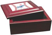 MLB Los Angeles Dodgers Wood Gameball Keepsake Box