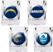 NFL San Diego Chargers 4pc Collector Shot Glasses