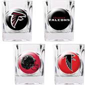 NFL Atlanta Falcons 4pc Collector's Shot Glass Set