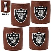 NFL Oakland Raiders 4pc Football Can Holder Set