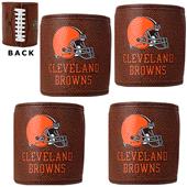NFL Cleveland Browns 4pc Football Can Holder Set