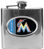 MLB Miami Marlins 6oz Stainless Steel Flask