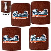 NFL Miami Dolphins 4pc Football Can Holder Set