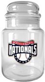 MLB Washington Nationals Glass Candy Jar