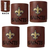 NFL New Orleans Saints 4pc Football Can Holder Set