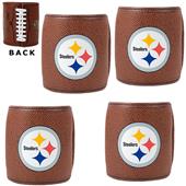 NFL Pittsburgh Steelers 4pc Football Can Holders