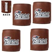 NFL New England Patriots 4pc Football Can Holders