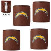 NFL San Diego Chargers 4pc Football Can Holder Set