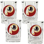 NFL Washington Redskins 4pc Square Shot Glass Set