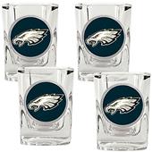 NFL Philadelphia Eagles 4pc Square Shot Glass Set