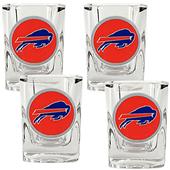 NFL Buffalo Bills 4pc Square Shot Glass Set