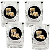 NFL New Orleans Saints 4pc Square Shot Glass Set