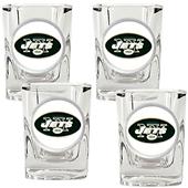 NFL New York Jets 4pc Square Shot Glass Set