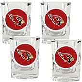 NFL Arizona Cardinals 4pc Square Shot Glass Set