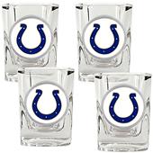 NFL Indianapolis Colts 4pc Square Shot Glass Set