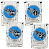 NFL Tennessee Titans 4pc Square Shot Glass Set