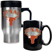 NCAA Texas Longhorns Travel Mug & Coffee Mug Set