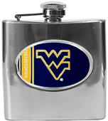 West Virginia Mountaineers Stainless Steel Flask