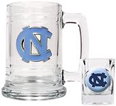 NCAA North Carolina Tar Heels Boilermaker Set