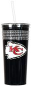 NFL Kansas City Chiefs 16oz Bling Tumbler w/ Straw