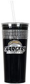 NFL San Diego Chargers 16oz Bling Tumbler w/ Straw