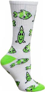 WHITE/FLUORESCENT GREEN