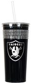 NFL Oakland Raiders 16oz Bling Tumbler w/ Straw