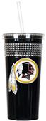 NFL Washington Redskins Bling Tumbler w/ Straw