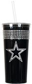 NFL Dallas Cowboys 16oz Bling Tumbler w/ Straw