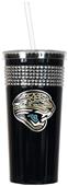 NFL Jacksonville Jaguars Bling Tumbler w/ Straw