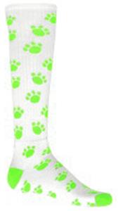 WHITE/FLUORESCENT GREEN