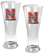 NCAA Nebraska 2pc Premiere Pilsner Glass Set
