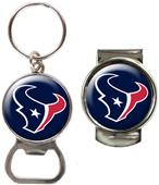 NFL Houston Texans Bottle Opener/Money Clip Set