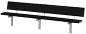 Porter Aluminum Stationary Bench with Back Porter Aluminum Stationary Bench with Back