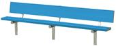 Porter Aluminum Stationary Bench with Back Porter Aluminum Stationary Bench with Back